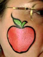 apple face art